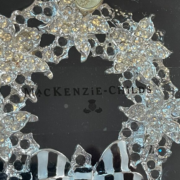 MacKenzie-Childs Silent Night Wreath Ornament -NEW - Picture 14 of 16